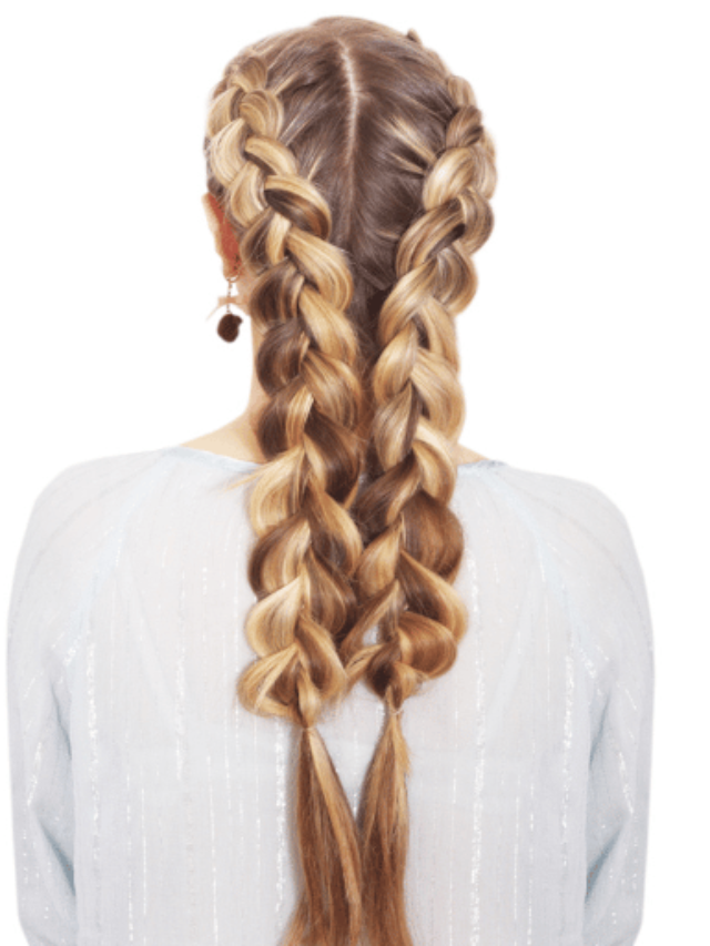 8 french braid ponytail for black hair